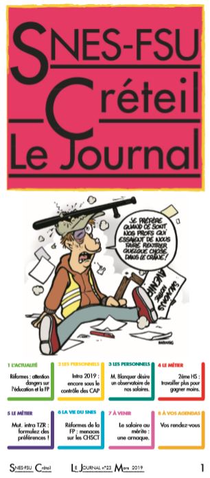 Journal du Snes Créteil n° 23