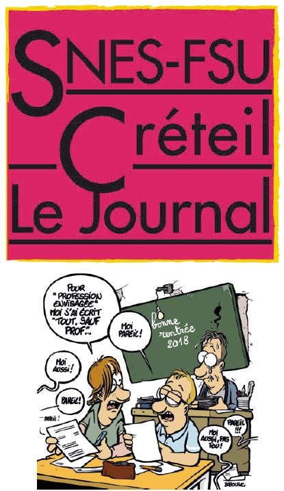 SNES-FSU Créteil Le Journal n°20