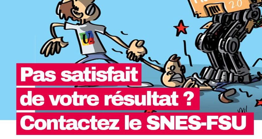 Résultats de l'inter : Le Snes FSU à vos côtés