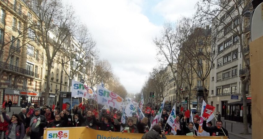 le 4 avril. En grève pour obtenir l'abandon du projet de loi Blanquer !