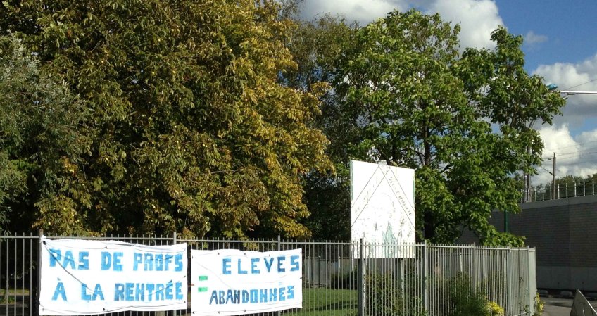 Pénurie d'enseignants au collège Robespierre d'Epinay sur Seine